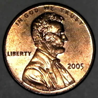 2005-P-Lincoln-Cent-With-Nice-Column-DDR-Look-On-The-Right-Side